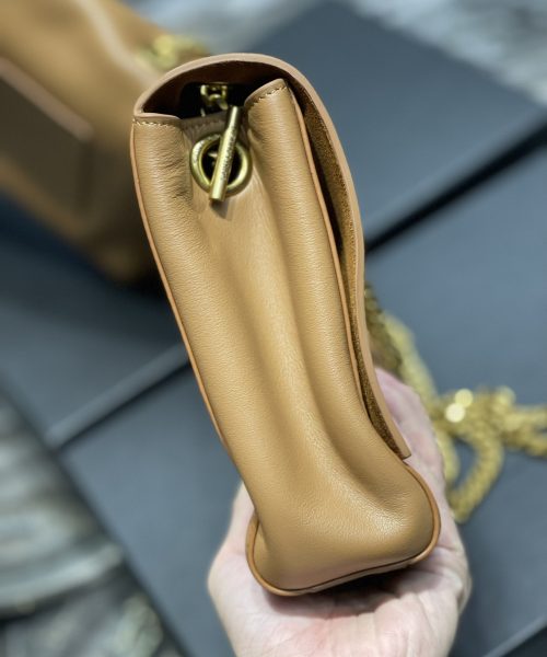 [REP 1:1] Saint Laurent Kate Medium Reversible Chain Bag Brown In Suede With Gold Hardware For Women 11.2in/29cm YSL