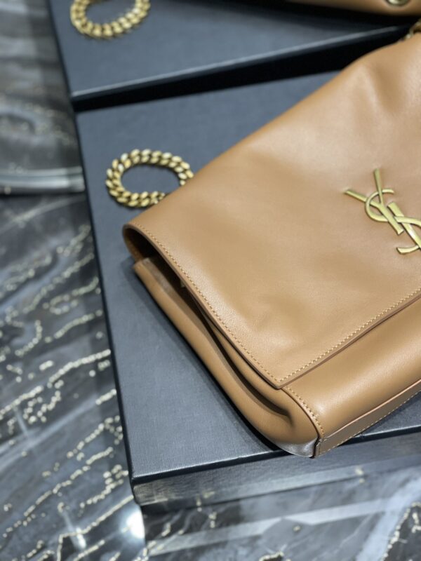 [REP 1:1] Saint Laurent Kate Medium Reversible Chain Bag Brown In Suede With Gold Hardware For Women 11.2in/29cm YSL
