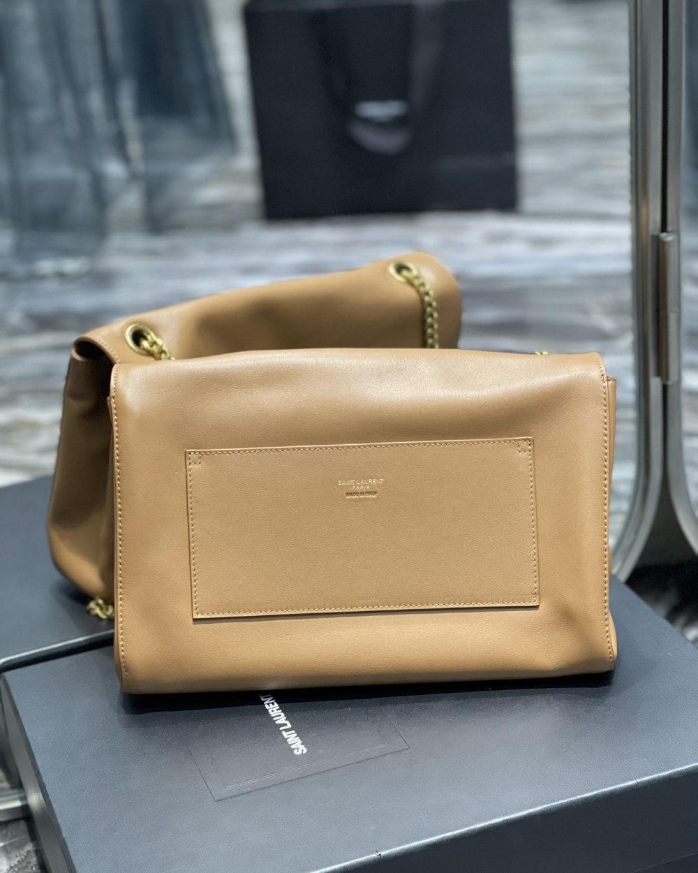 [REP 1:1] Saint Laurent Kate Medium Reversible Chain Bag Brown In Suede With Gold Hardware For Women 11.2in/29cm YSL