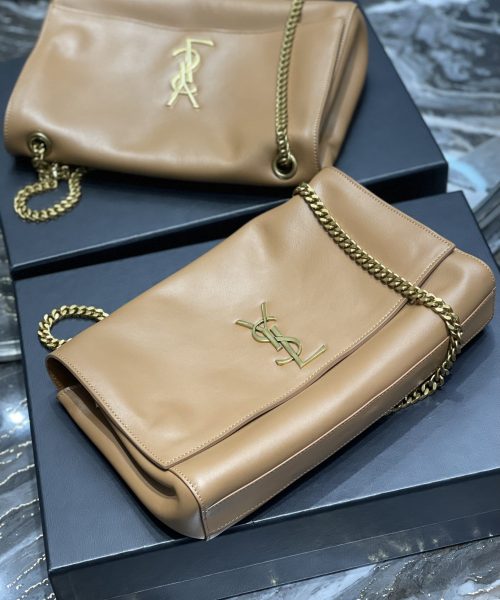 [REP 1:1] Saint Laurent Kate Medium Reversible Chain Bag Brown In Suede With Gold Hardware For Women 11.2in/29cm YSL