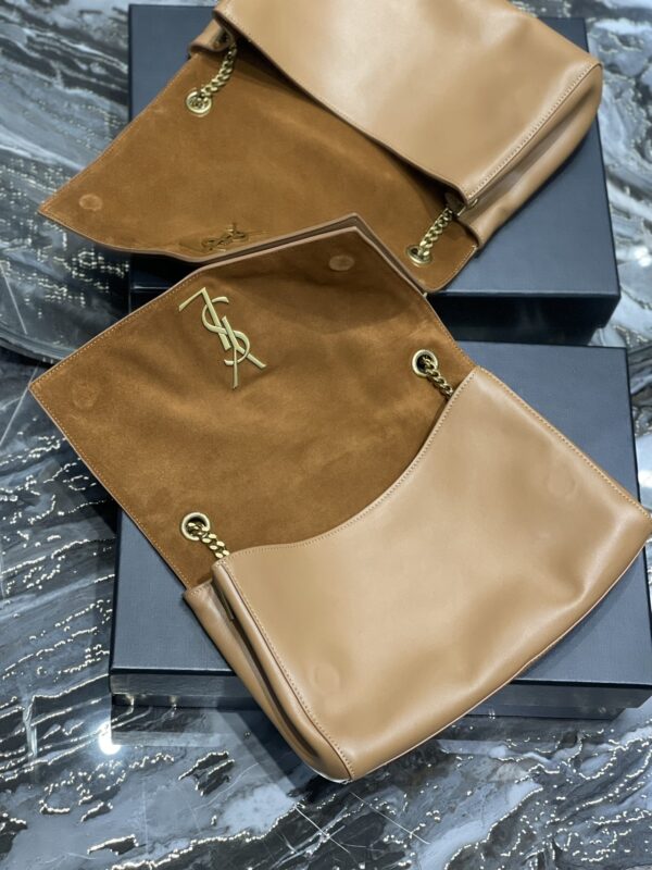 [REP 1:1] Saint Laurent Kate Medium Reversible Chain Bag Brown In Suede With Gold Hardware For Women 11.2in/29cm YSL