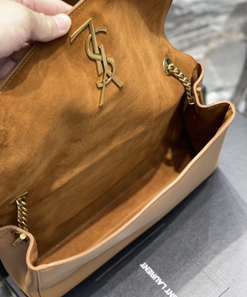 [REP 1:1] Saint Laurent Kate Medium Reversible Chain Bag Brown In Suede With Gold Hardware For Women 11.2in/29cm YSL