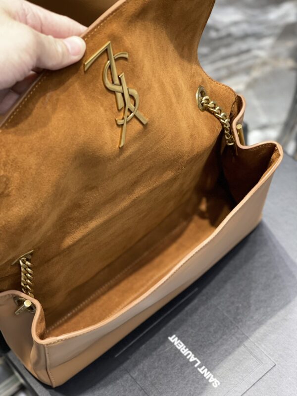 [REP 1:1] Saint Laurent Kate Medium Reversible Chain Bag Brown In Suede With Gold Hardware For Women 11.2in/29cm YSL