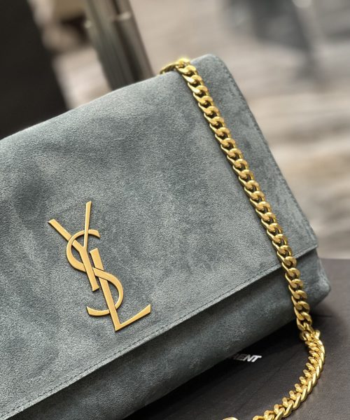 [REP 1:1] Saint Laurent Kate Medium Reversible Chain Bag In Suede With Gold Hardware For Women 11.2in/29cm YSL