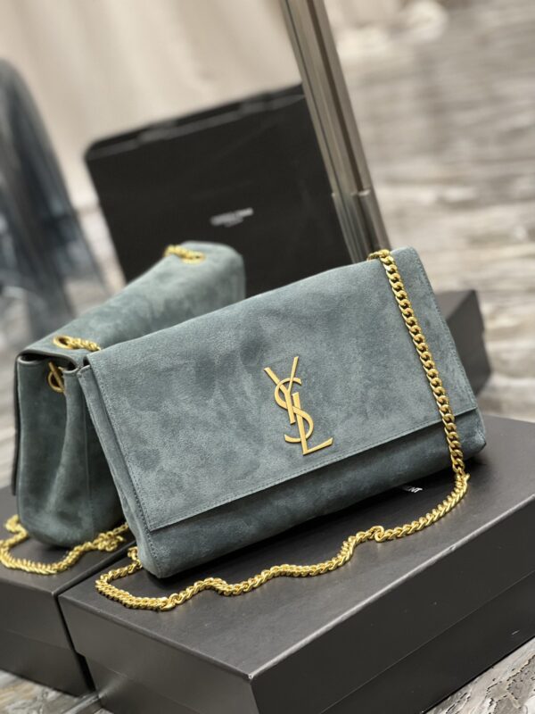 [REP 1:1] Saint Laurent Kate Medium Reversible Chain Bag In Suede With Gold Hardware For Women 11.2in/29cm YSL