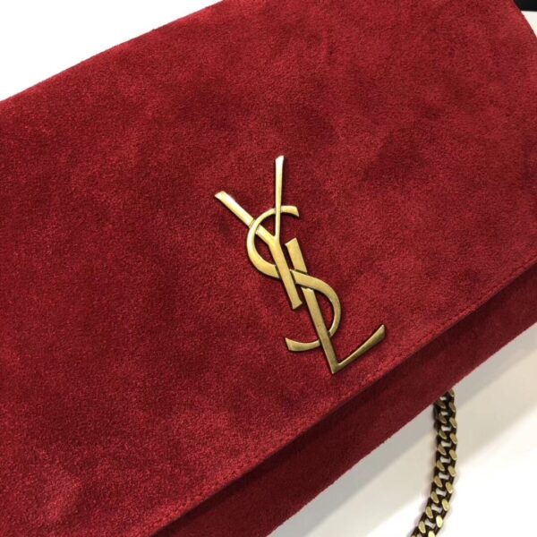 [REP 1:1] Saint Laurent Kate Medium Reversible Chain Bag Red For Women 28.5in/11.2cm YSL