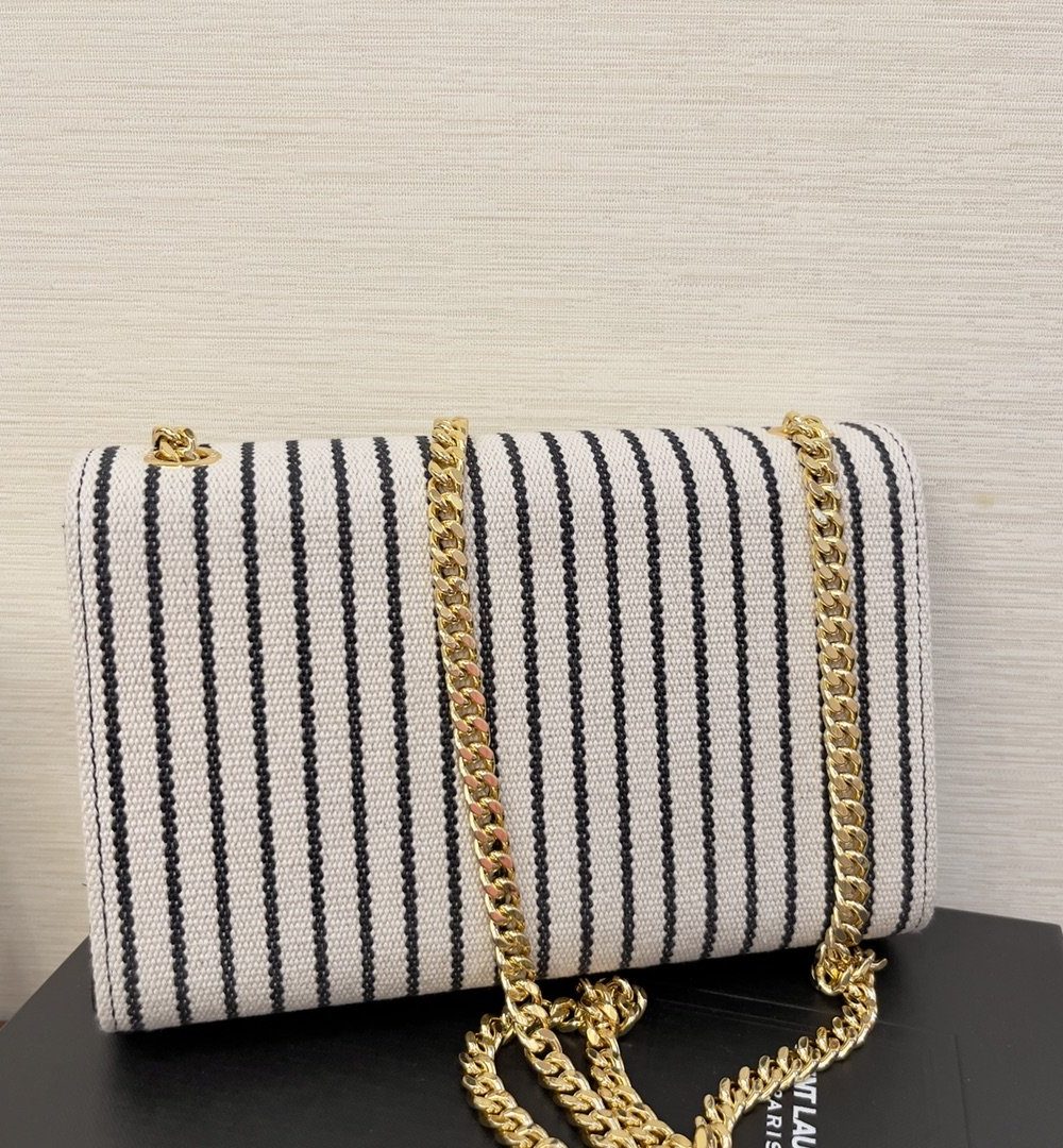 [REP 1:1] Saint Laurent Kate Small Chain Bag In Canvas For Women 7.9in/20cm YSL 469390FAACG9583