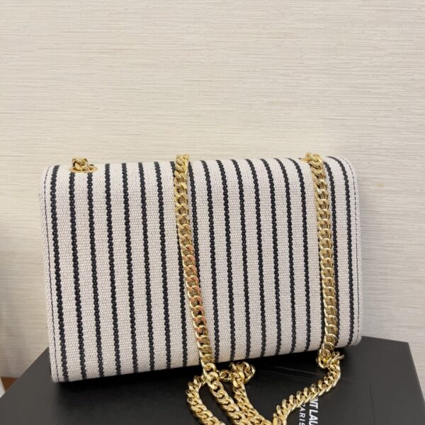 [REP 1:1] Saint Laurent Kate Small Chain Bag In Canvas For Women 7.9in/20cm YSL 469390FAACG9583