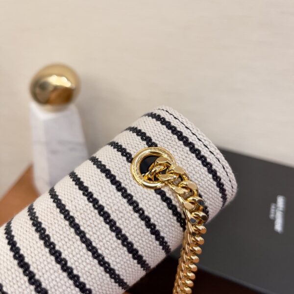 [REP 1:1] Saint Laurent Kate Small Chain Bag In Canvas For Women 7.9in/20cm YSL 469390FAACG9583