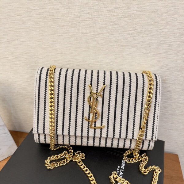 [REP 1:1] Saint Laurent Kate Small Chain Bag In Canvas For Women 7.9in/20cm YSL 469390FAACG9583