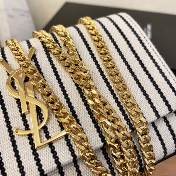 [REP 1:1] Saint Laurent Kate Small Chain Bag In Canvas For Women 7.9in/20cm YSL 469390FAACG9583