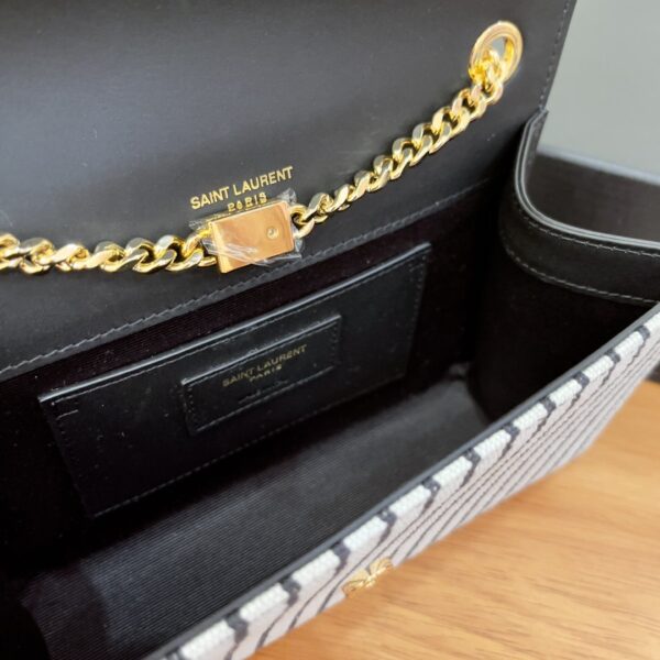 [REP 1:1] Saint Laurent Kate Small Chain Bag In Canvas For Women 7.9in/20cm YSL 469390FAACG9583