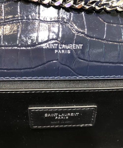 [REP 1:1] Saint Laurent Kate Small Chain Bag With Tassel In Embossed Black For Women 7.8in/20cm YSL 474366DND0N1000