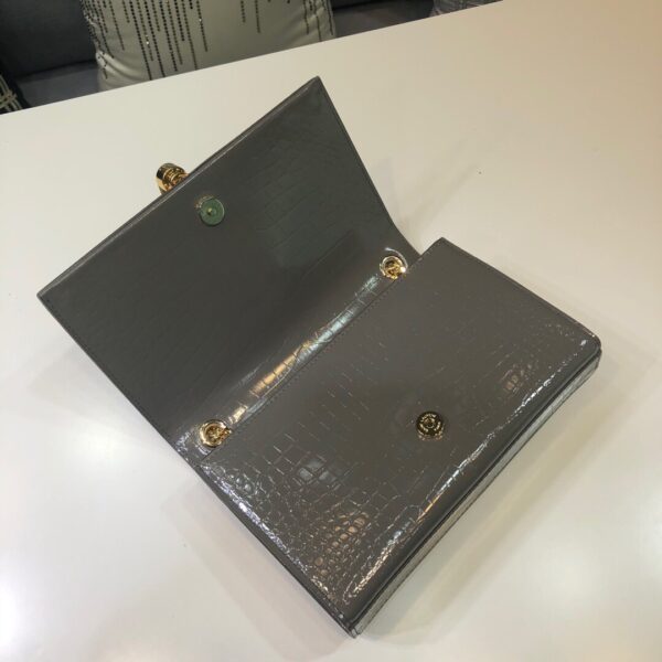 [REP 1:1] Saint Laurent Kate Small Chain Bag With Tassel In Embossed Green For Women 7.8in/20cm YSL