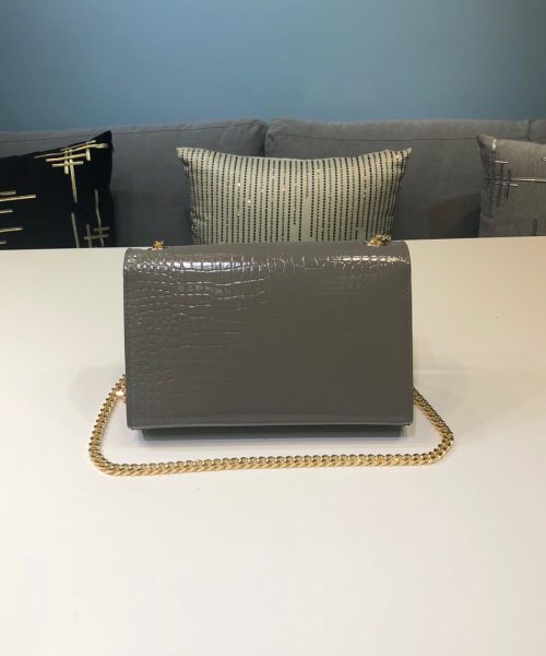 [REP 1:1] Saint Laurent Kate Small Chain Bag With Tassel In Embossed Green For Women 7.8in/20cm YSL