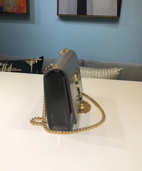 [REP 1:1] Saint Laurent Kate Small Chain Bag With Tassel In Embossed Green For Women 7.8in/20cm YSL
