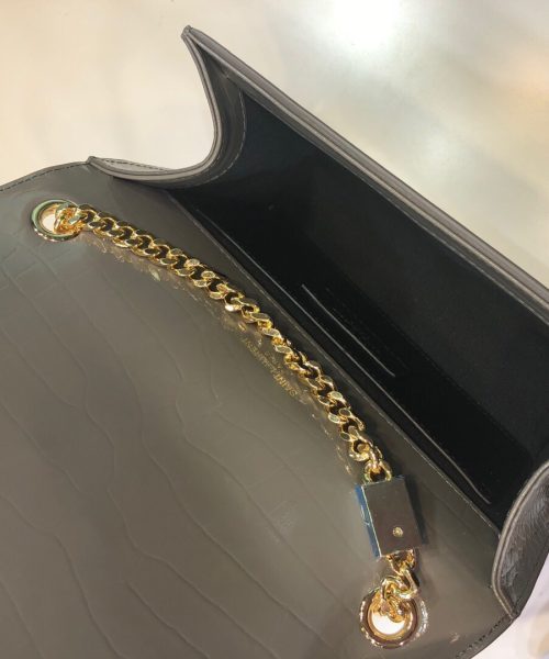 [REP 1:1] Saint Laurent Kate Small Chain Bag With Tassel In Embossed Green For Women 7.8in/20cm YSL
