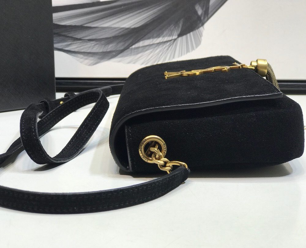 [REP 1:1] Saint Laurent Kate Tassel Small Shoulder Bag Black For Women 10.2in/26cm YSL 6042760UD7W1011