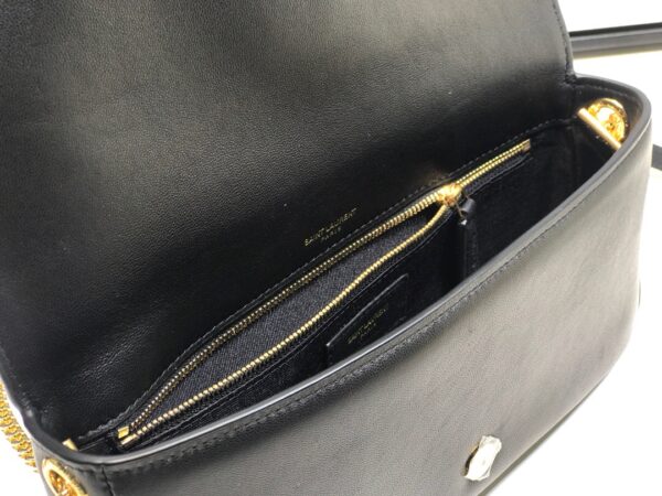 [REP 1:1] Saint Laurent Kate Tassel Small Shoulder Bag Black For Women 10.2in/26cm YSL P00483545