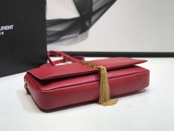 [REP 1:1] Saint Laurent Kate Tassel Small Shoulder Bag Red For Women 10.2in/26cm YSL