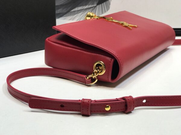 [REP 1:1] Saint Laurent Kate Tassel Small Shoulder Bag Red For Women 10.2in/26cm YSL