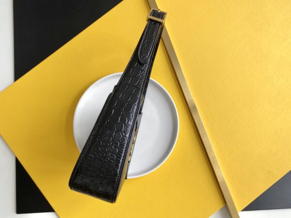 [REP 1:1] Saint Laurent LE 5 À 7 Hobo Bag Black In Embossed Material For Women 9in/23cm YSL 657228DZESW1062