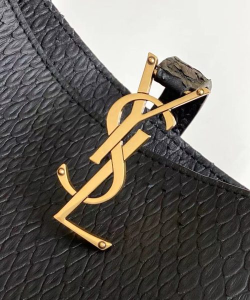 [REP 1:1] Saint Laurent LE 5 À 7 Hobo Bag Black Material For Women 9in/23cm YSL 657228EAAAU1000