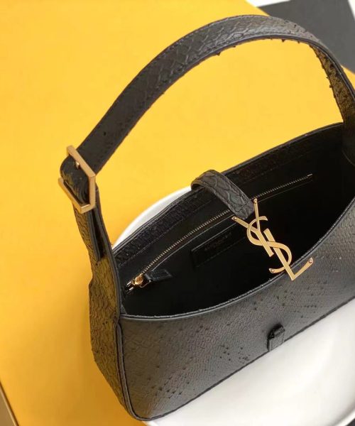 [REP 1:1] Saint Laurent LE 5 À 7 Hobo Bag Black Material For Women 9in/23cm YSL 657228EAAAU1000