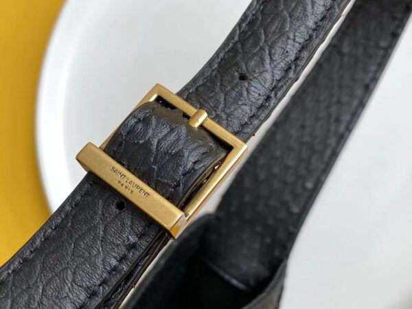 [REP 1:1] Saint Laurent LE 5 À 7 Hobo Bag Black Material For Women 9in/23cm YSL 657228EAAAU1000