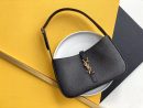 [REP 1:1] Saint Laurent LE 5 À 7 Hobo Bag Black Material For Women 9in/23cm YSL 657228EAAAU1000