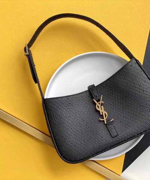 [REP 1:1] Saint Laurent LE 5 À 7 Hobo Bag Black Material For Women 9in/23cm YSL 657228EAAAU1000