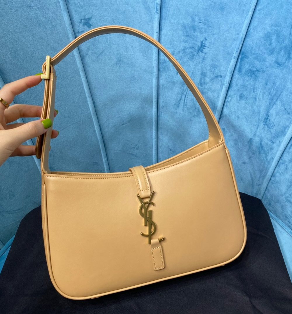 [REP 1:1] Saint Laurent Le 5 À 7 Hobo Bag In Smooth Beige For Women 9in/23cm YSL  6572282R20W9832