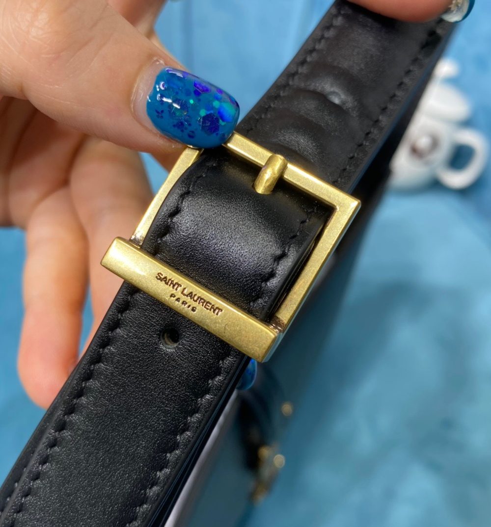 [REP 1:1] Saint Laurent Le 5 À 7 Hobo Bag In Smooth Black For Women 9in/23cm YSL 6572282R20W1000