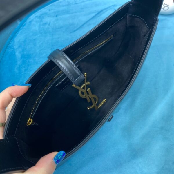 [REP 1:1] Saint Laurent Le 5 À 7 Hobo Bag In Smooth Black For Women 9in/23cm YSL 6572282R20W1000