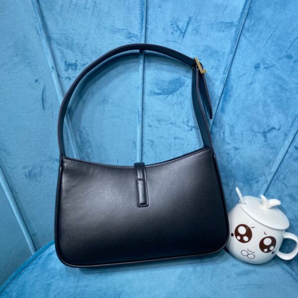 [REP 1:1] Saint Laurent Le 5 À 7 Hobo Bag In Smooth Black For Women 9in/23cm YSL 6572282R20W1000