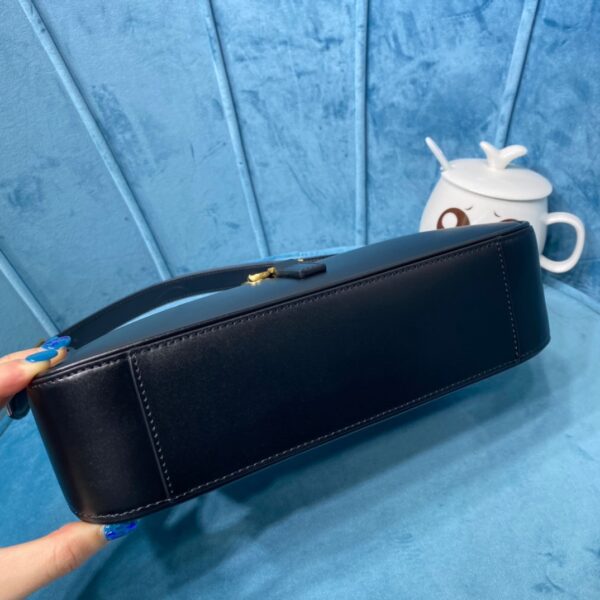 [REP 1:1] Saint Laurent Le 5 À 7 Hobo Bag In Smooth Black For Women 9in/23cm YSL 6572282R20W1000