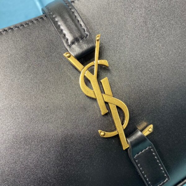 [REP 1:1] Saint Laurent Le 5 À 7 Hobo Bag In Smooth Black For Women 9in/23cm YSL 6572282R20W1000