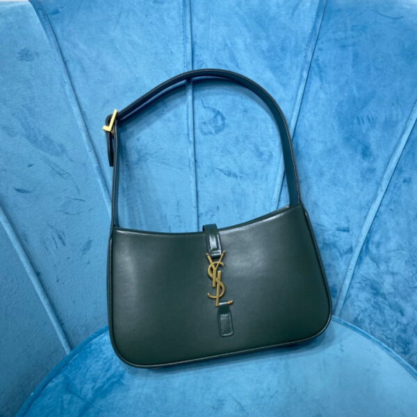 [REP 1:1] Saint Laurent Le 5 À 7 Hobo Bag In Smooth Dark Green For Women 9in/23cm YSL 6572282R20W3045