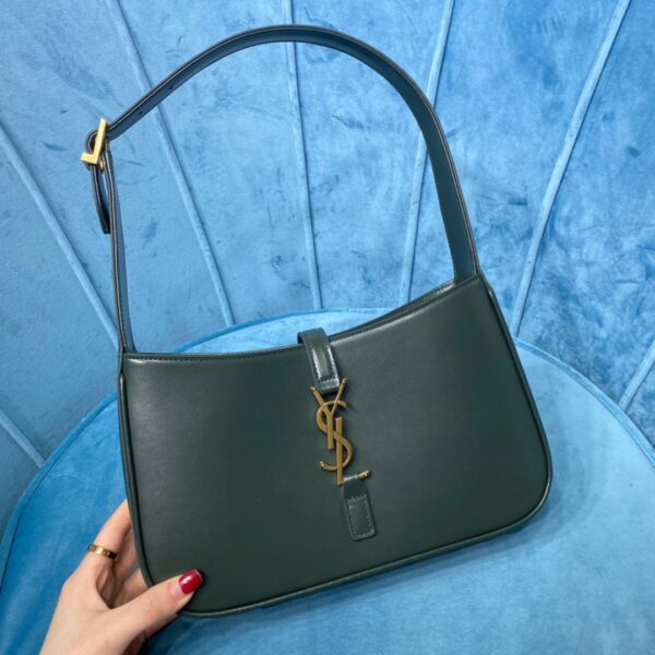 [REP 1:1] Saint Laurent Le 5 À 7 Hobo Bag In Smooth Dark Green For Women 9in/23cm YSL 6572282R20W3045
