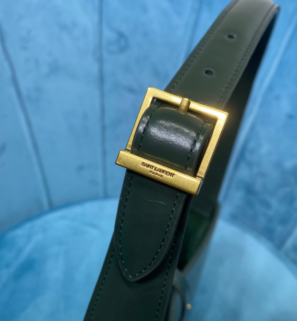 [REP 1:1] Saint Laurent Le 5 À 7 Hobo Bag In Smooth Dark Green For Women 9in/23cm YSL 6572282R20W3045