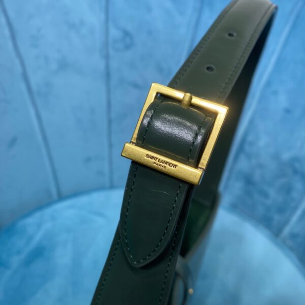 [REP 1:1] Saint Laurent Le 5 À 7 Hobo Bag In Smooth Dark Green For Women 9in/23cm YSL 6572282R20W3045