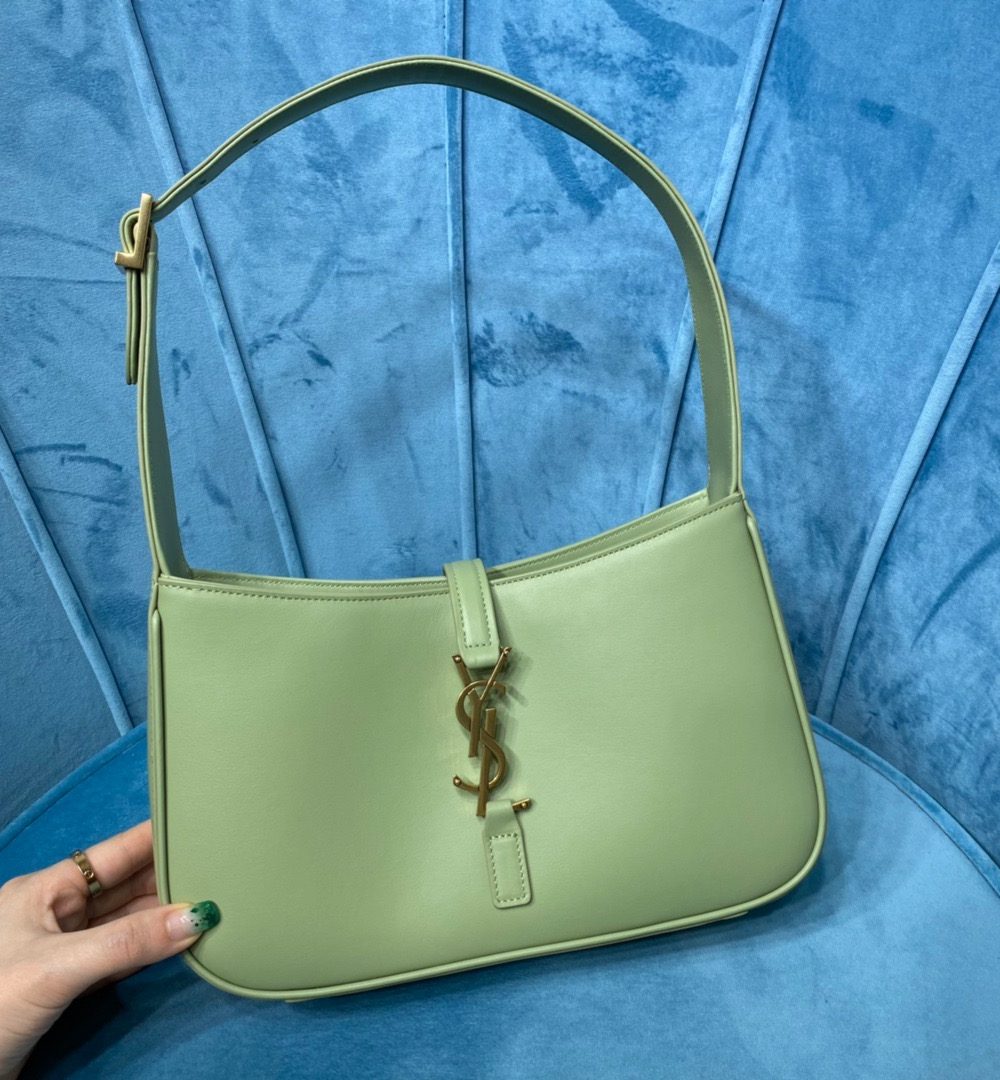 [REP 1:1] Saint Laurent Le 5 À 7 Hobo Bag In Smooth Light Green For Women 9in/23cm YSL 6572282R20W3316