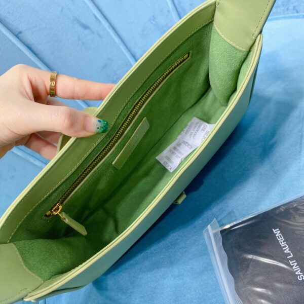 [REP 1:1] Saint Laurent Le 5 À 7 Hobo Bag In Smooth Light Green For Women 9in/23cm YSL 6572282R20W3316