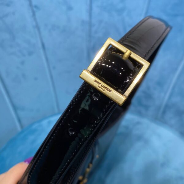 [REP 1:1] Saint Laurent Le 5 À 7 Hobo Bag In Smooth Noir For Women 9in/23cm YSL 6572280UF0W1000