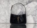 [REP 1:1] Saint Laurent Le 5 À 7 Hobo Bag In Smooth Noir For Women 9in/23cm YSL 6572280UF0W1000