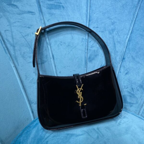 [REP 1:1] Saint Laurent Le 5 À 7 Hobo Bag In Smooth Noir For Women 9in/23cm YSL 6572280UF0W1000