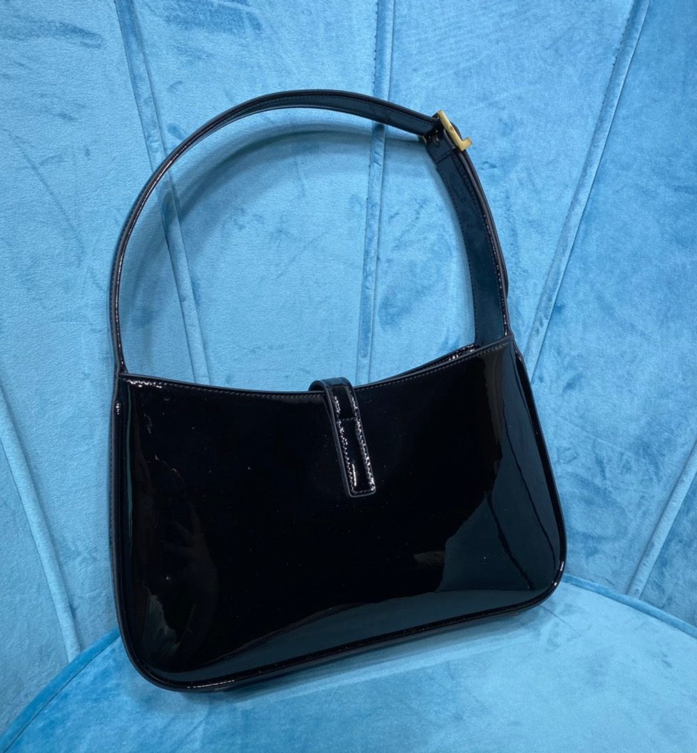 [REP 1:1] Saint Laurent Le 5 À 7 Hobo Bag In Smooth Noir For Women 9in/23cm YSL 6572280UF0W1000