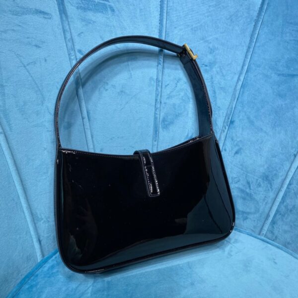 [REP 1:1] Saint Laurent Le 5 À 7 Hobo Bag In Smooth Noir For Women 9in/23cm YSL 6572280UF0W1000