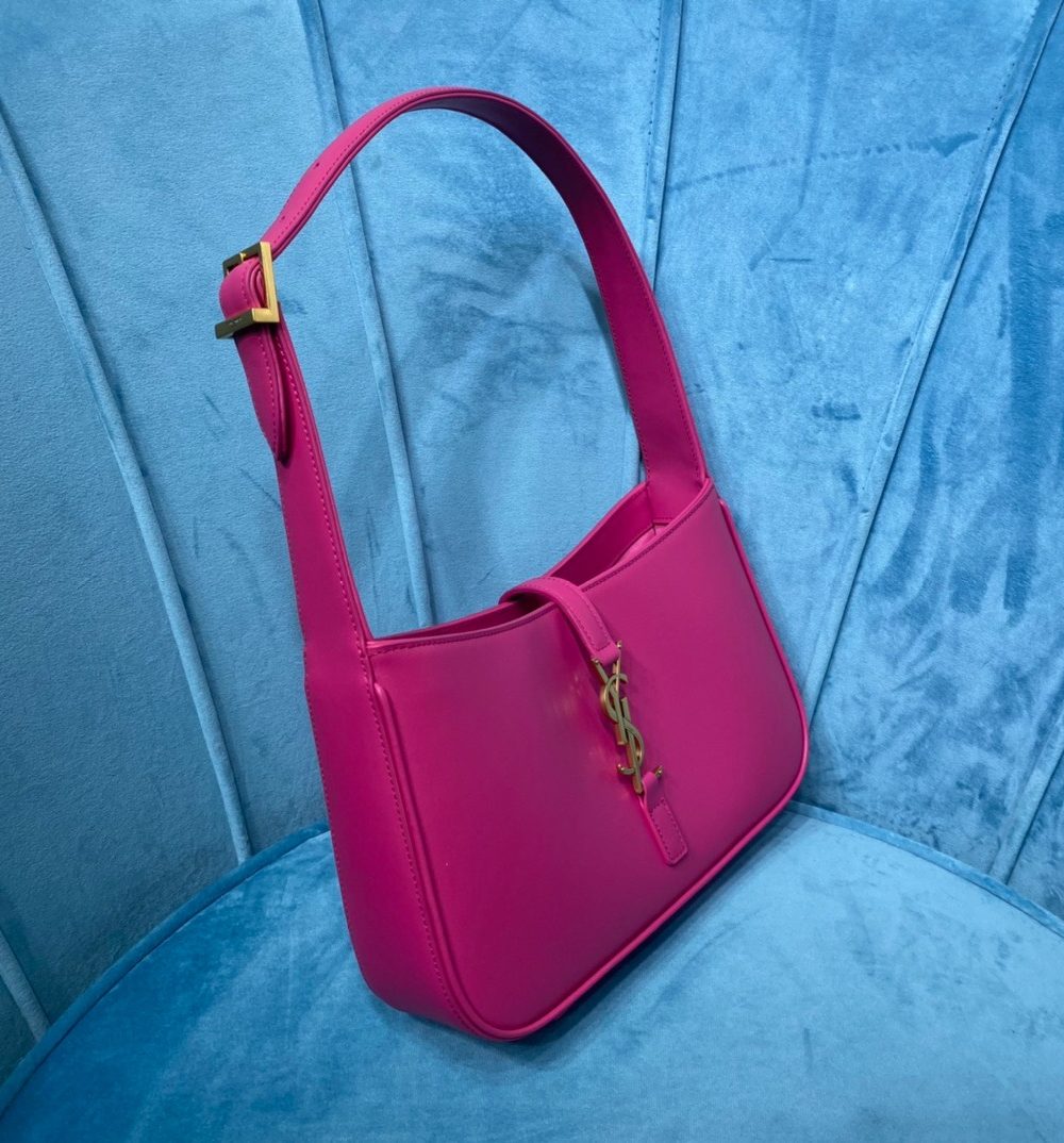 [REP 1:1] Saint Laurent Le 5 À 7 Hobo Bag In Smooth Pink For Women 9in/23cm YSL 6572282R20W5623