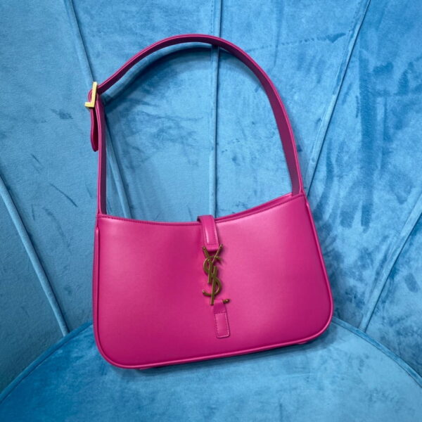 [REP 1:1] Saint Laurent Le 5 À 7 Hobo Bag In Smooth Pink For Women 9in/23cm YSL 6572282R20W5623